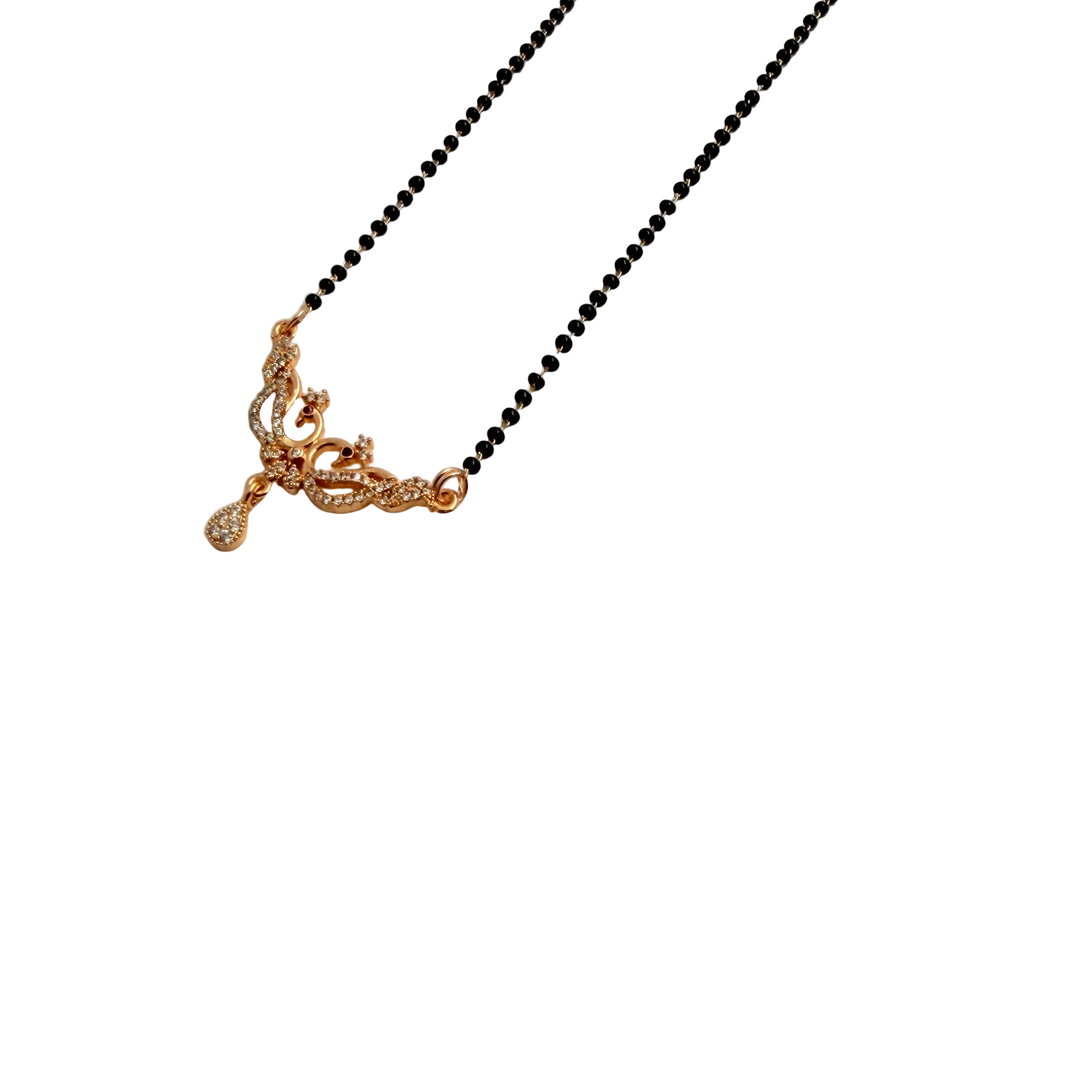 Rose Gold Delicate Rose Vine Mangalsutra
