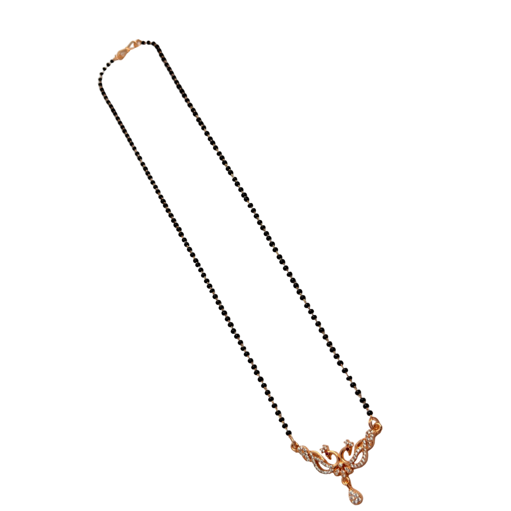 Rose Gold Delicate Rose Vine Mangalsutra