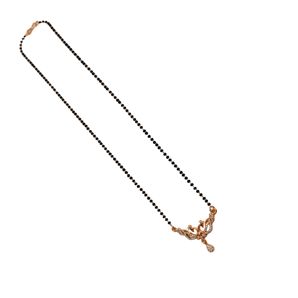 Rose Gold Delicate Rose Vine Mangalsutra