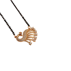 Rose Gold Exquisite Peacock Open Tail Mangalsutra