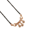 Rose Gold Garland Triple Flower Mangalsutra
