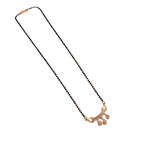 Rose Gold Garland Triple Flower Mangalsutra