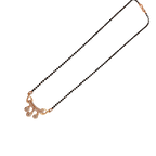 Rose Gold Garland Triple Flower Mangalsutra