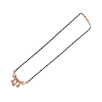 Rose Gold Garland Triple Flower Mangalsutra
