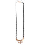 Rose Gold Garland Triple Flower Mangalsutra