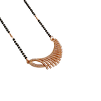 Rose Gold Radiant Crescent Fan Mangalsutra