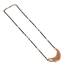 Rose Gold Radiant Crescent Fan Mangalsutra