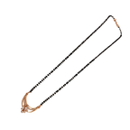 Rose Gold Crescent Flower Station Mangalsutra