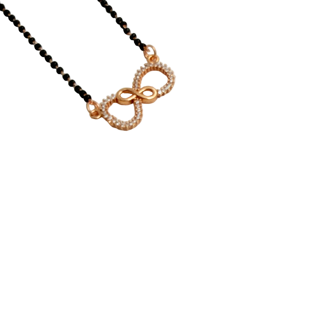 Rose Gold Pave Infinity Loop Mangalsutra