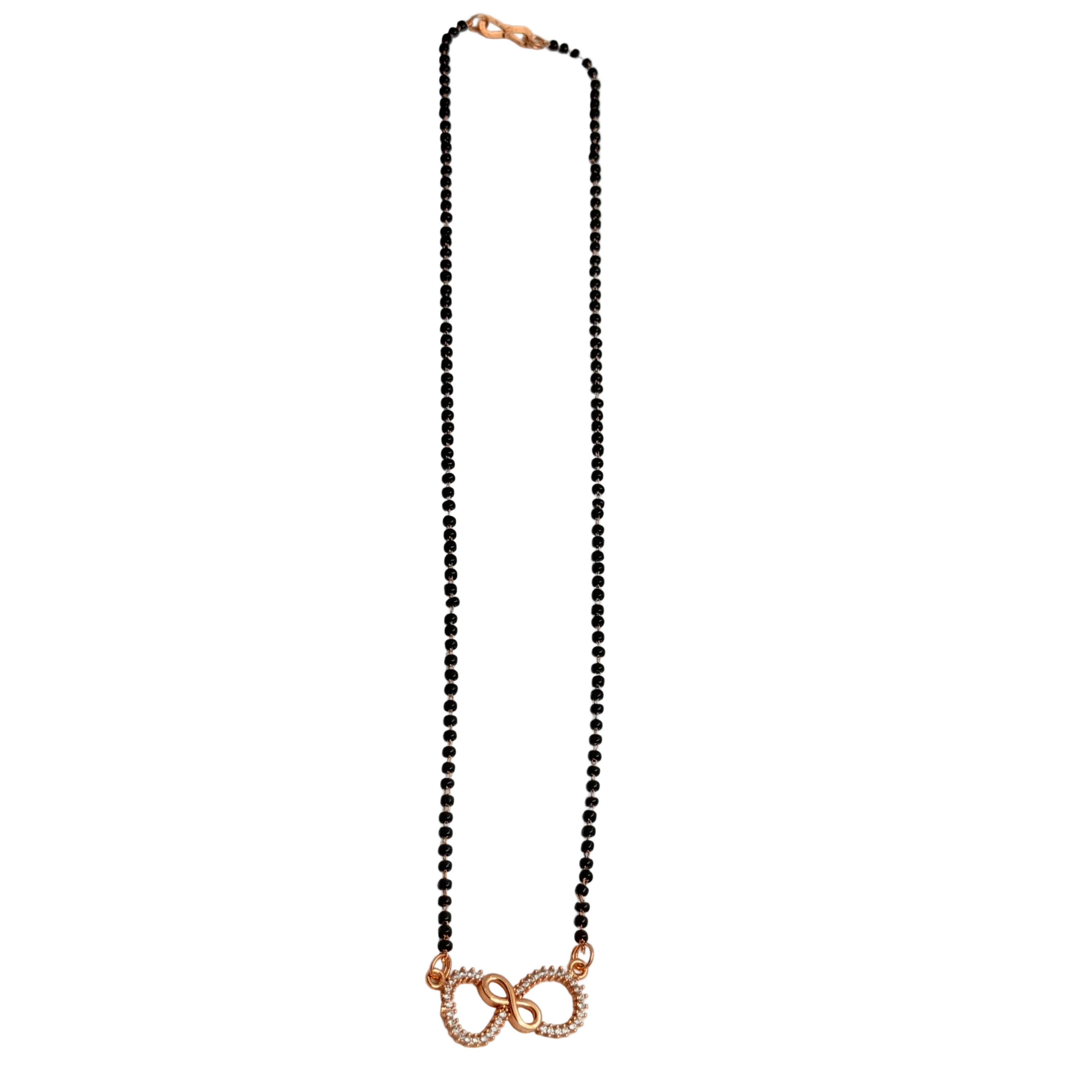 Rose Gold Pave Infinity Loop Mangalsutra