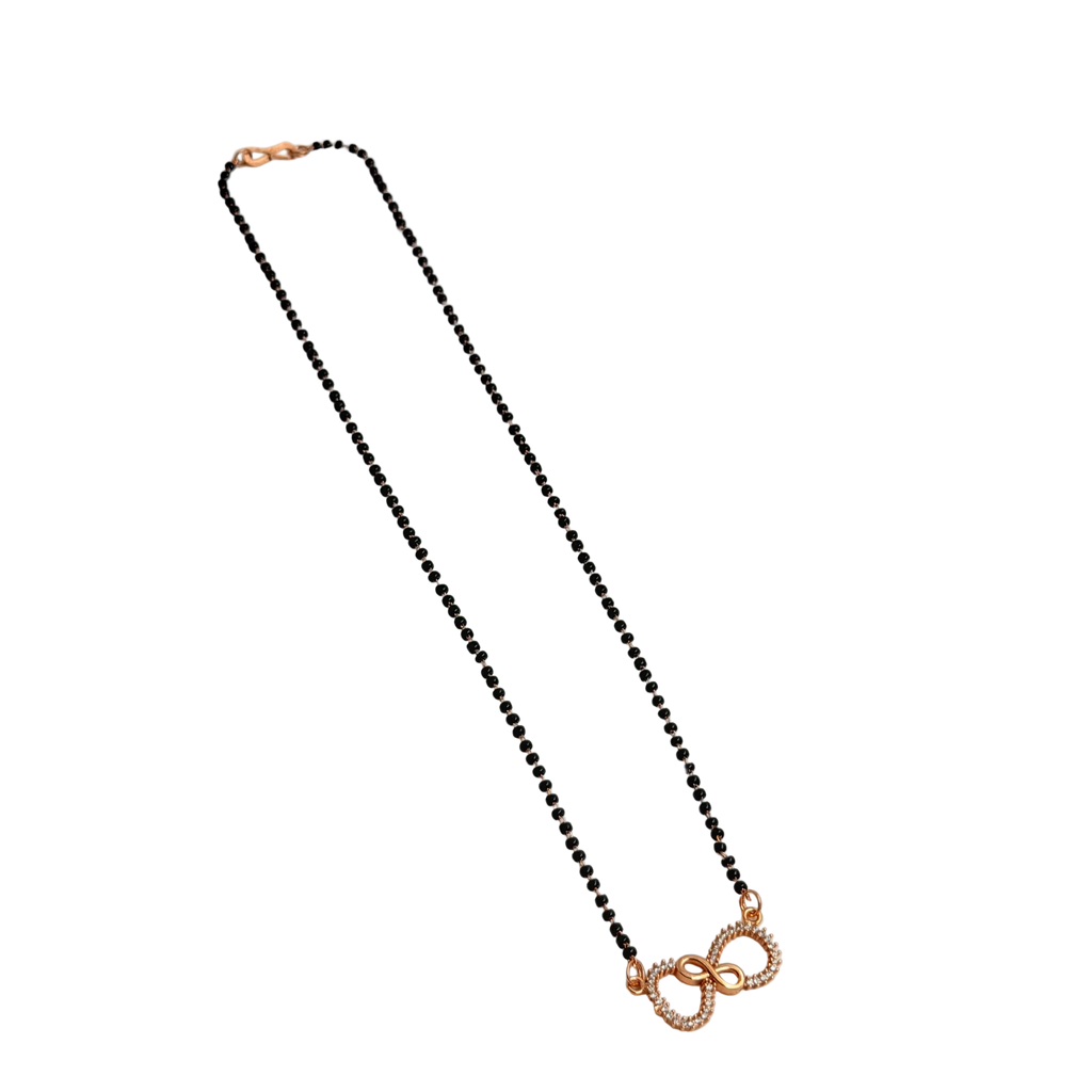 Rose Gold Pave Infinity Loop Mangalsutra