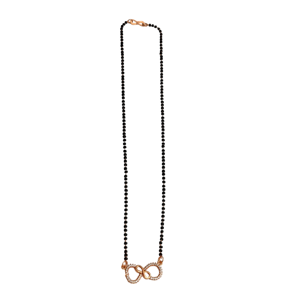 Rose Gold Pave Infinity Loop Mangalsutra