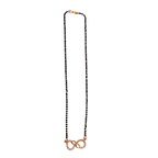 Rose Gold Pave Infinity Loop Mangalsutra