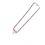 Rose Gold Marquise Leafy Teardrop Mangalsutra
