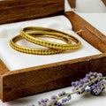18K Gold Plated Solid Bangles