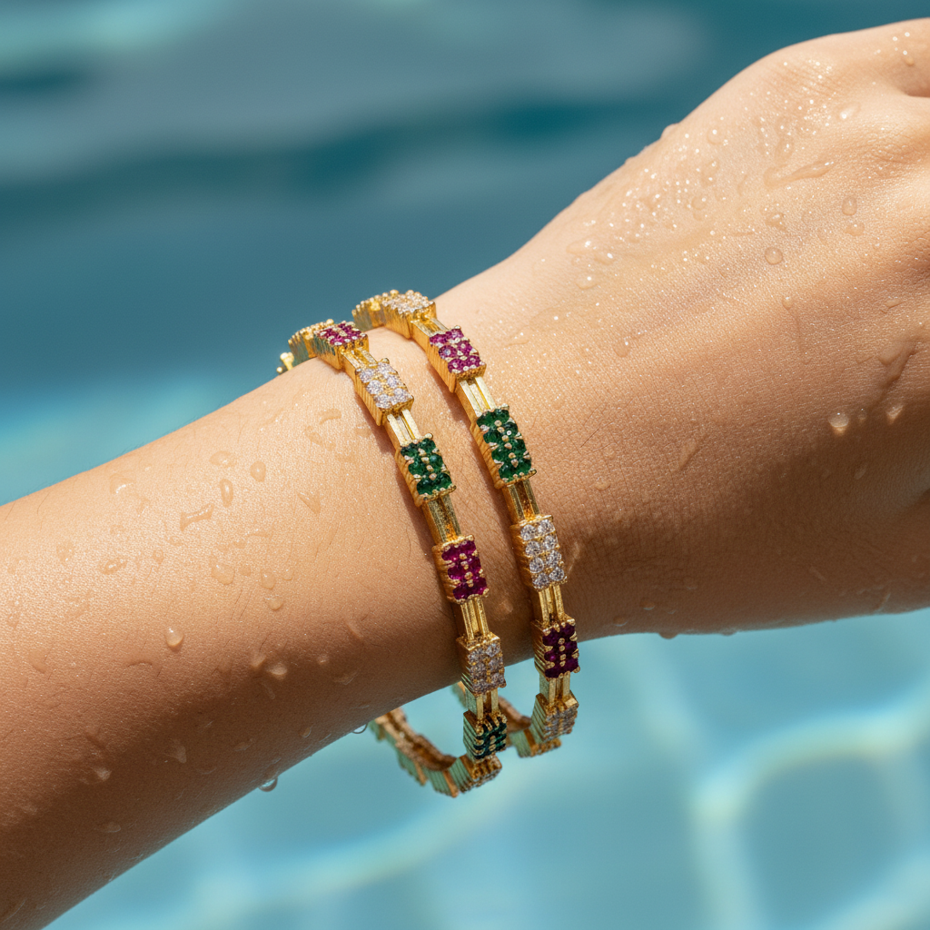 Pushpa Studded Bangles
