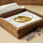 18K Gold Plated Simple Spotted Bangles