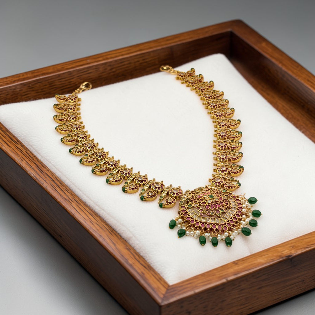 Latha Jadau Kundan Necklace Set