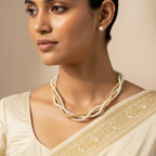 Nautica Pearl Necklace Set