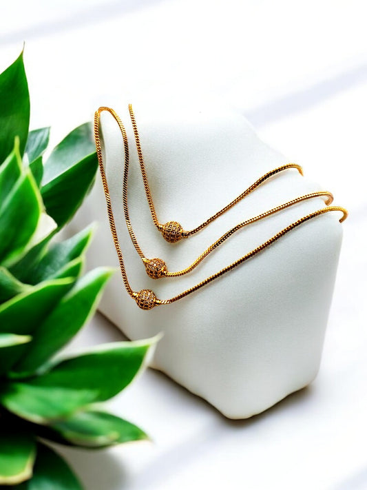 ✨💛 "Trio Jyoti" Gold Necklace ✨💛