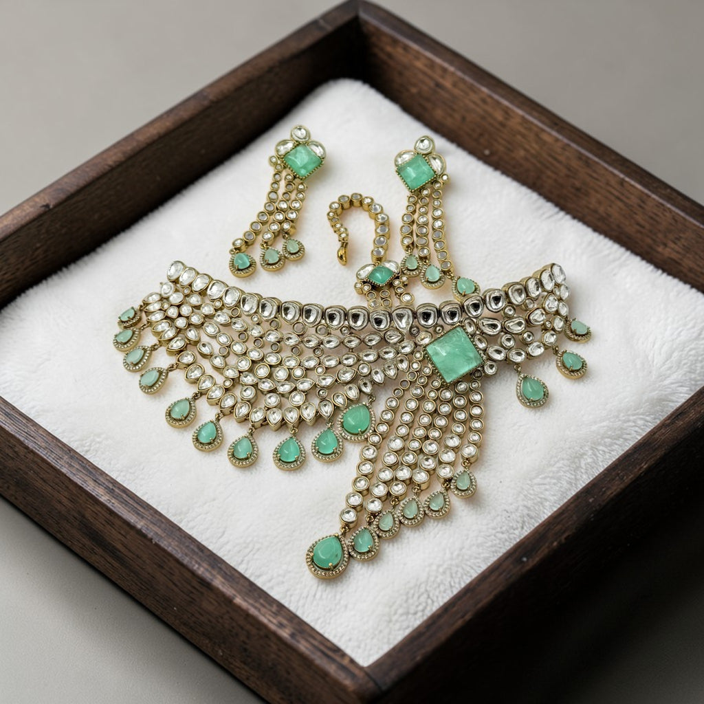 Pankhuri Kundan Necklace Set