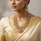 Mayur Jadau Kundan Necklace Set