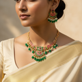 Chand Tara Jadau Kundan Necklace Set