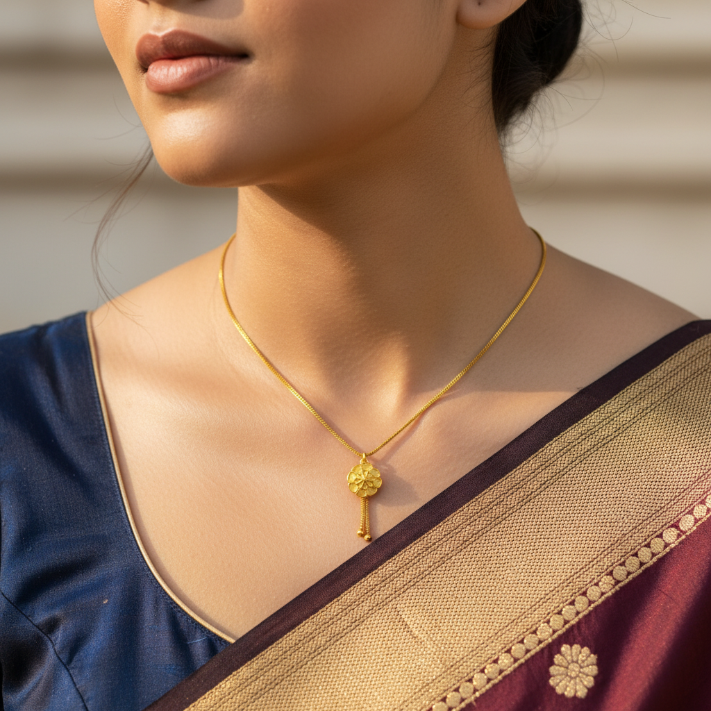 💖 "Pushpa Jyoti" Gold Necklace 💖