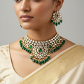 Noor Emerald Kundan Choker Set