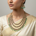 Meera Jadau Layered Necklace Set