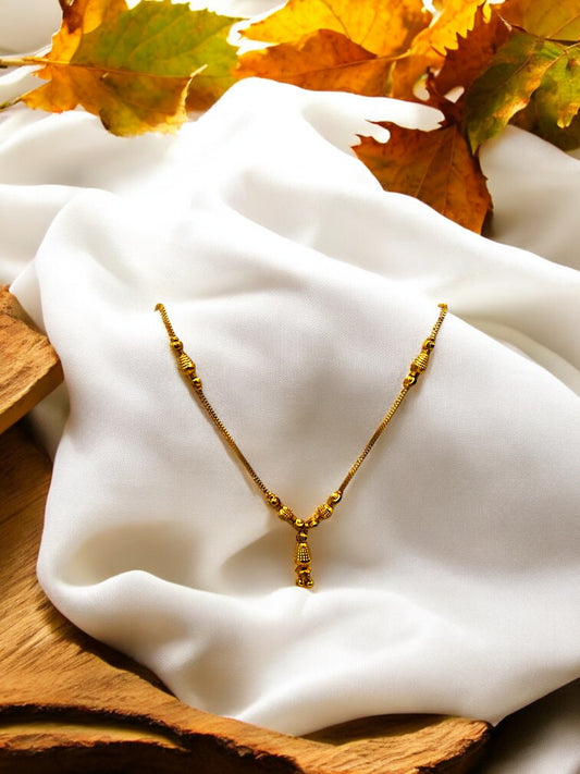 💚 "Ghana Pallav" Gold Necklace 💚