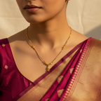 💚 "Ghana Pallav" Gold Necklace 💚
