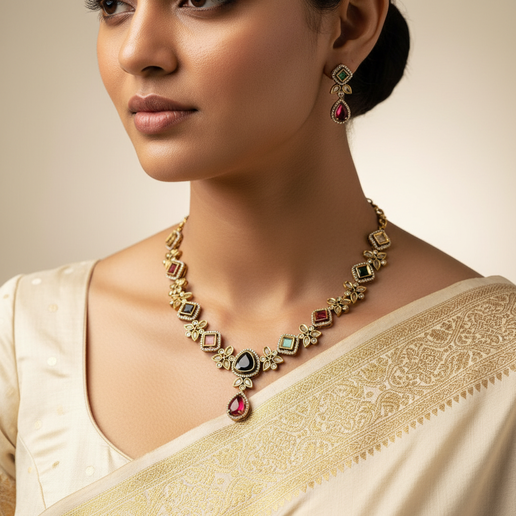 "Rangeela Cascadia" Necklace Set