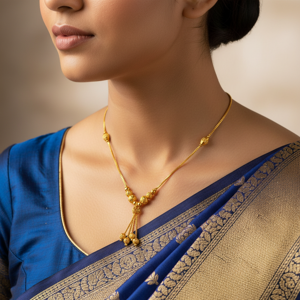 💙 "Manasa Tarangini" Gold Necklace 💙