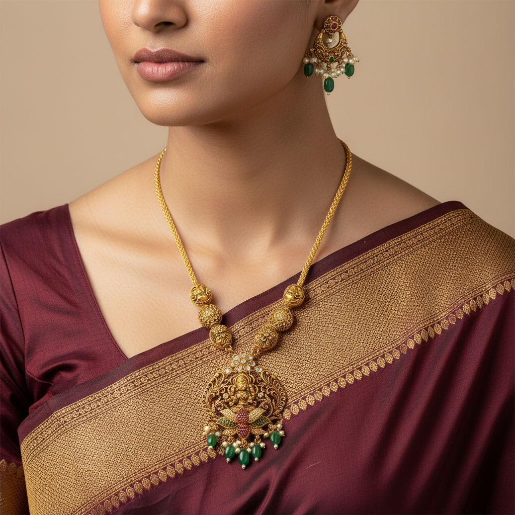 Dhairya Lakshmi Necklace Set