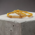 Celeste Spark Gold Bangle Set