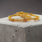 Celeste Spark Gold Bangle Set