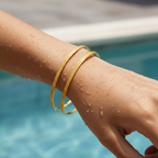 Classic Texture Gold Bangle Set