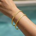 Lustre Line Gold Bangle Set