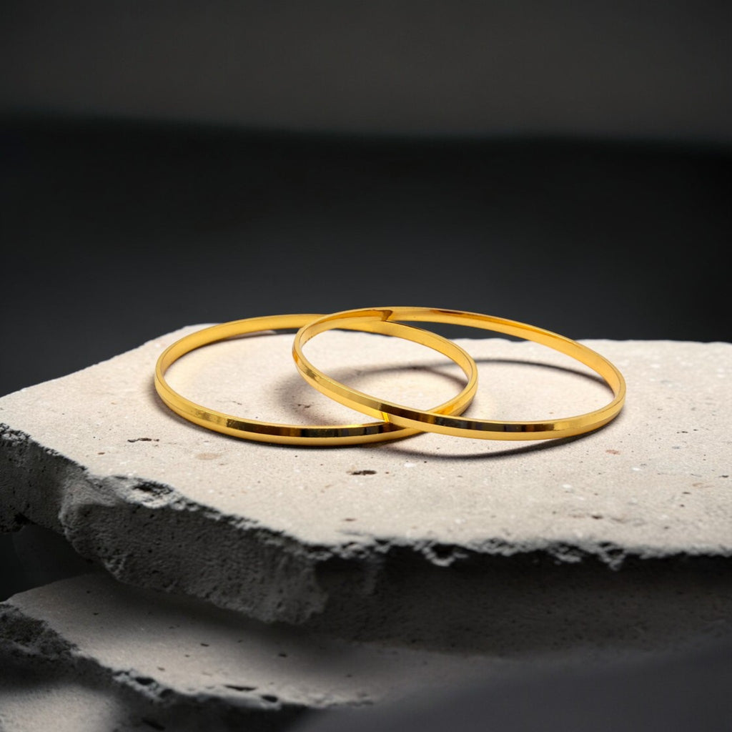 Pure Shine Gold Bangle Set