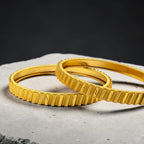 Royal Ridge Gold Bangle Set