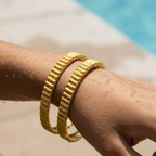 Royal Ridge Gold Bangle Set