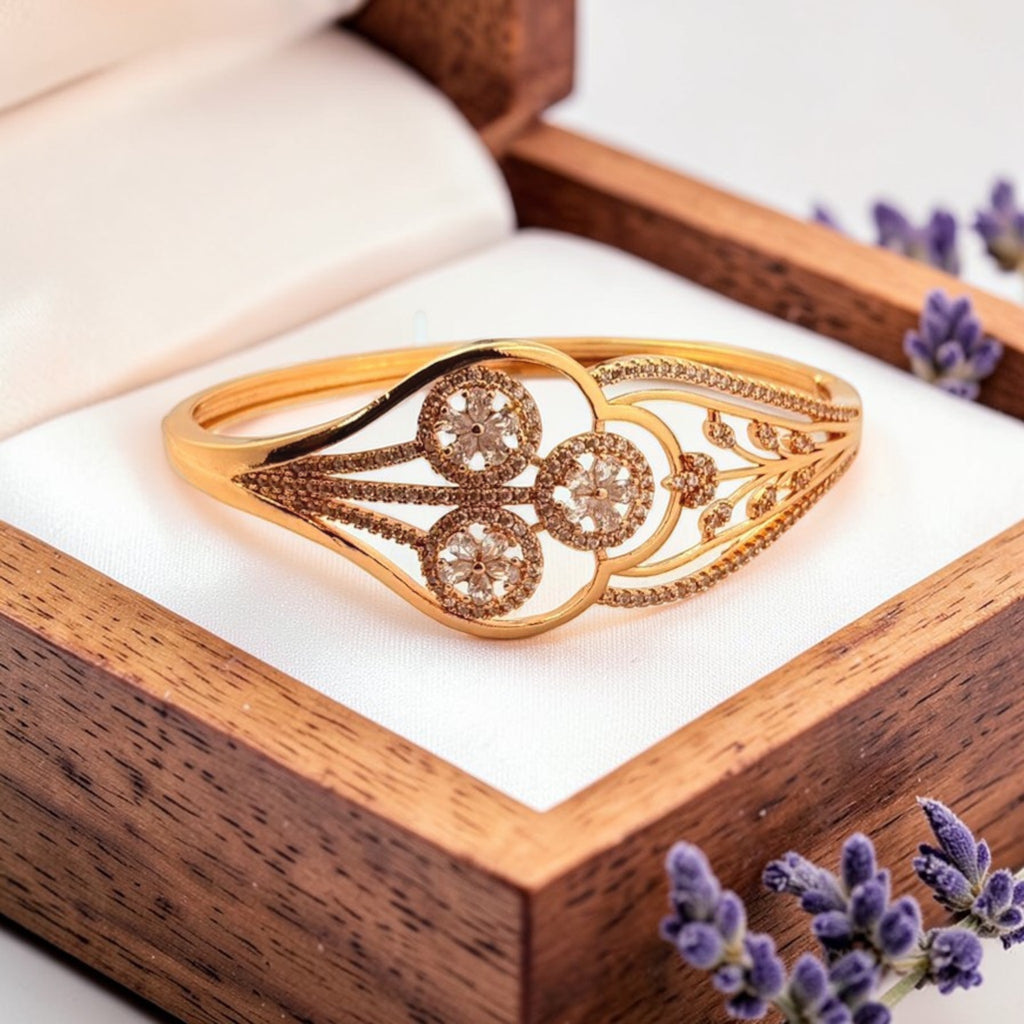 Floral Filigree Kada Bracelet