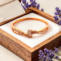 Aurelia Knot Rose Gold Kada Bracelet