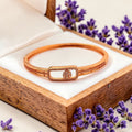 Celeste Halo Rose Gold Kada Bracelet