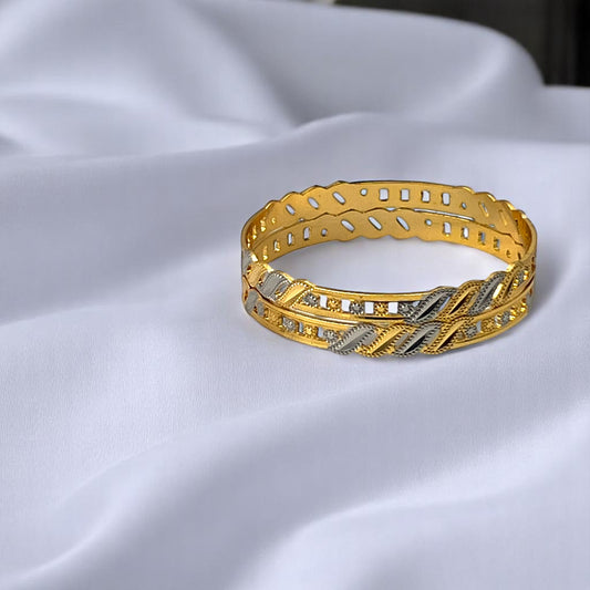 🦢 "Swarna Pankh" Bangle Set 🦢