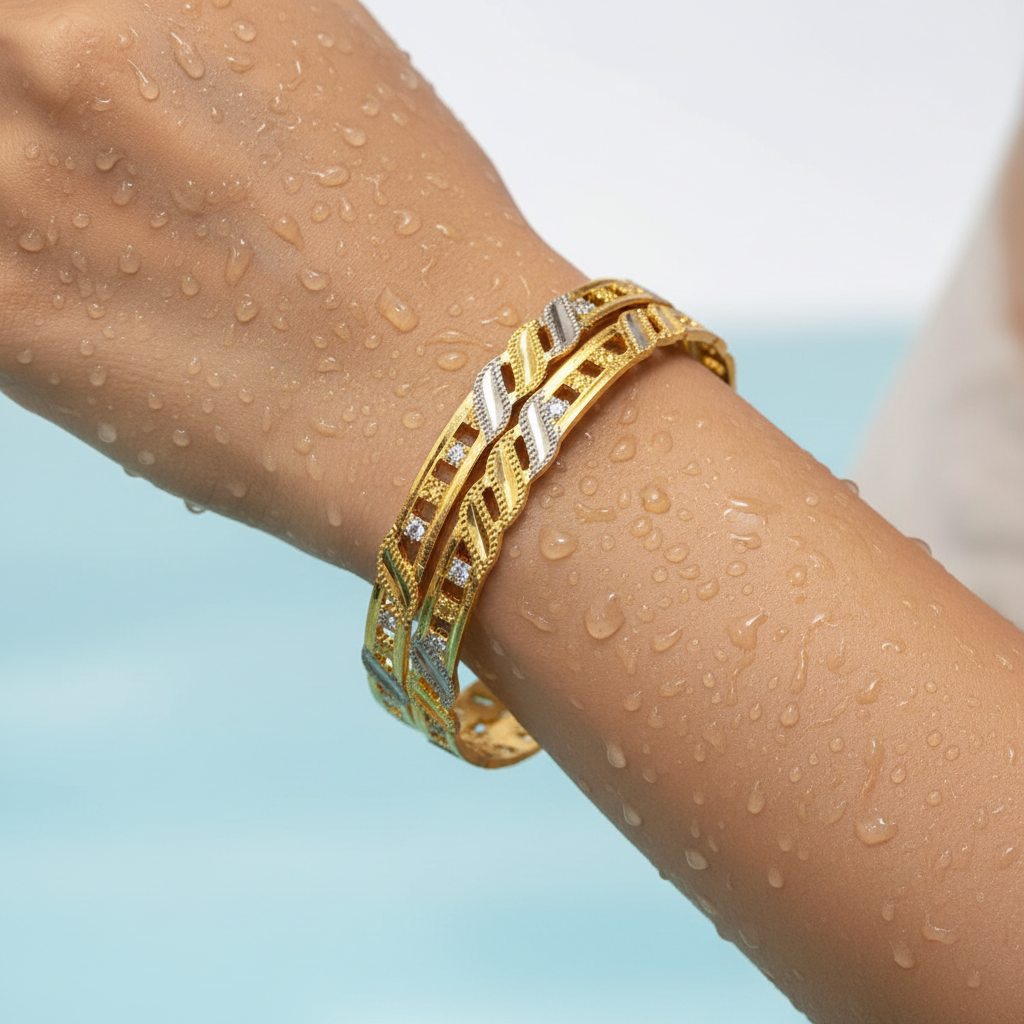 🦢 "Swarna Pankh" Bangle Set 🦢
