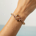 Aurora Bloom Rose Gold Kada Bracelet