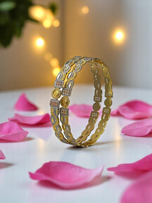 🩵 "Triveni Sangam" Bangle Set 🩵