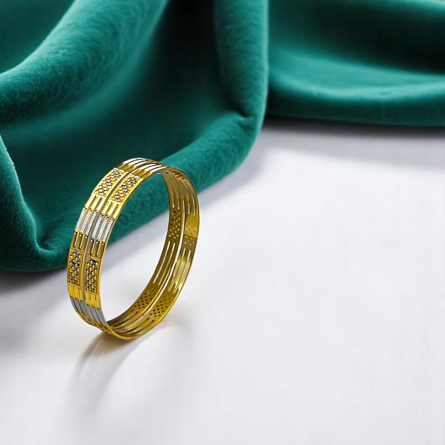 ✨ "Swarna Rekha" Bangle Set ✨